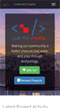 Mobile Screenshot of codeforcroatia.org