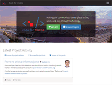 Tablet Screenshot of codeforcroatia.org